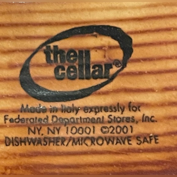 Vintage  The cellar Italian Ceramic Bread Fruit Centerpiece Home Decor Bowl - Picture 8 of 8